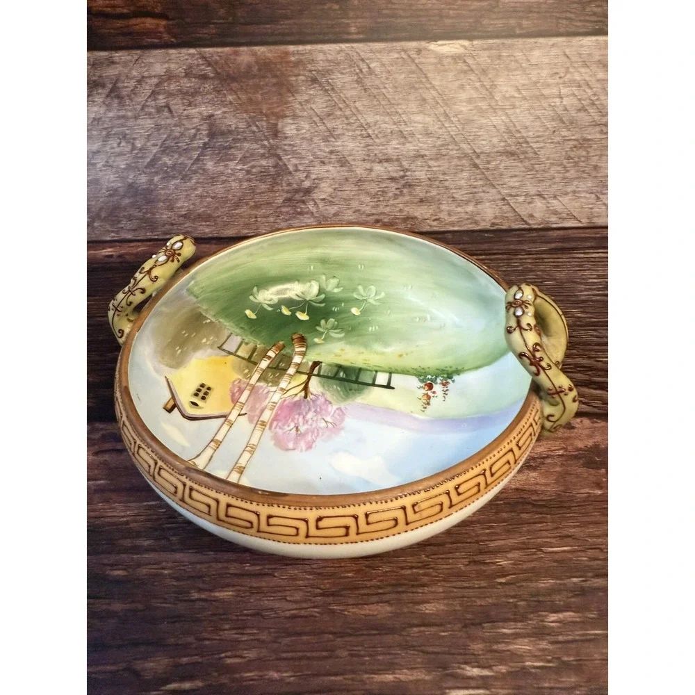 Beautiful Vintage Nippon Porcelain Hand Painted Bowl